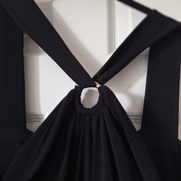 Tommy Bahama women's halter midi dress black  large - Picture 3 of 5